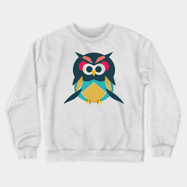 cute owl Crewneck Sweatshirt by mdr design